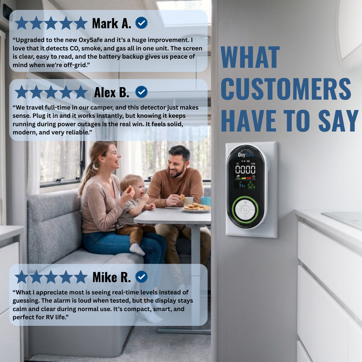 OxySafe™ OffGrid RV CO and Smoke Detector