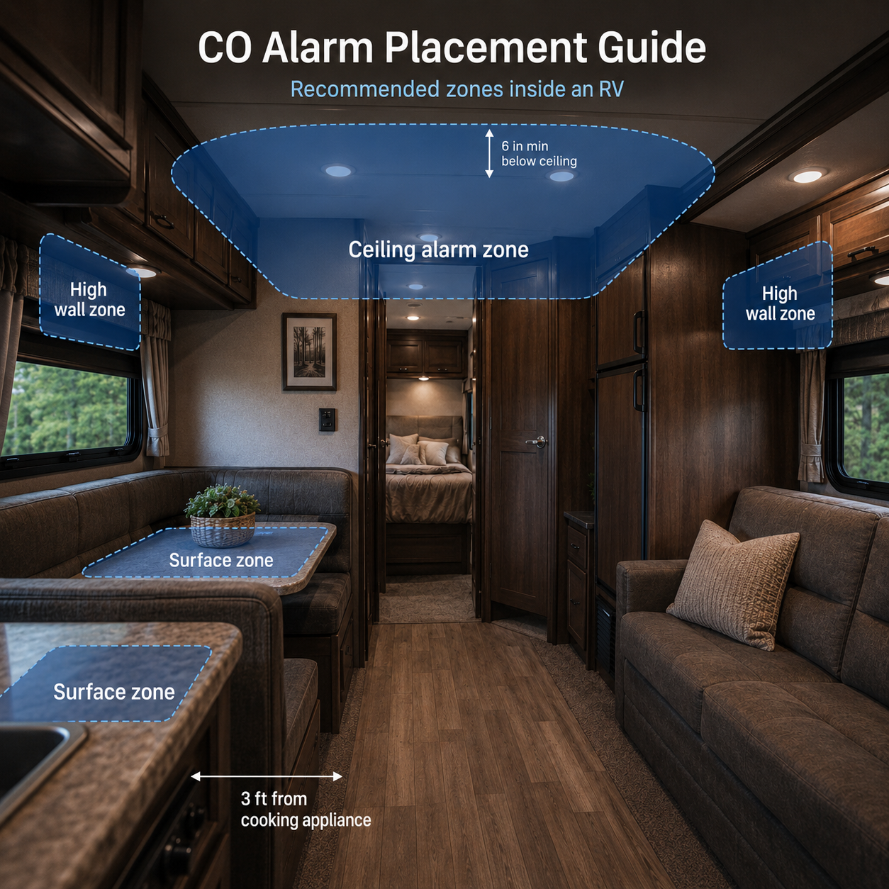 OxySafe™ OffGrid RV & Motorhome CO Detector