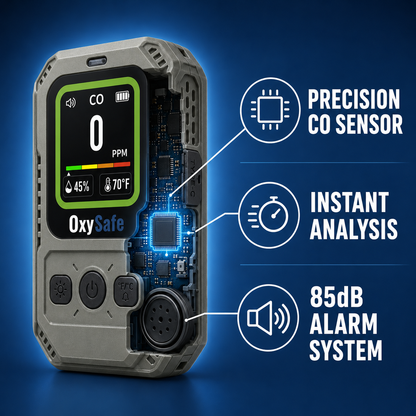OxySafe™ OffGrid RV & Motorhome CO Detector