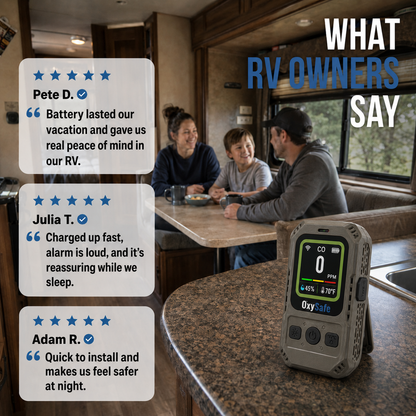 OxySafe™ OffGrid RV & Motorhome CO Detector