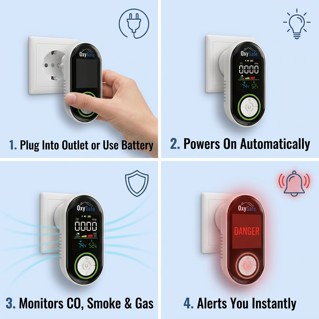 OxySafe™ Pro CO and Smoke Detector